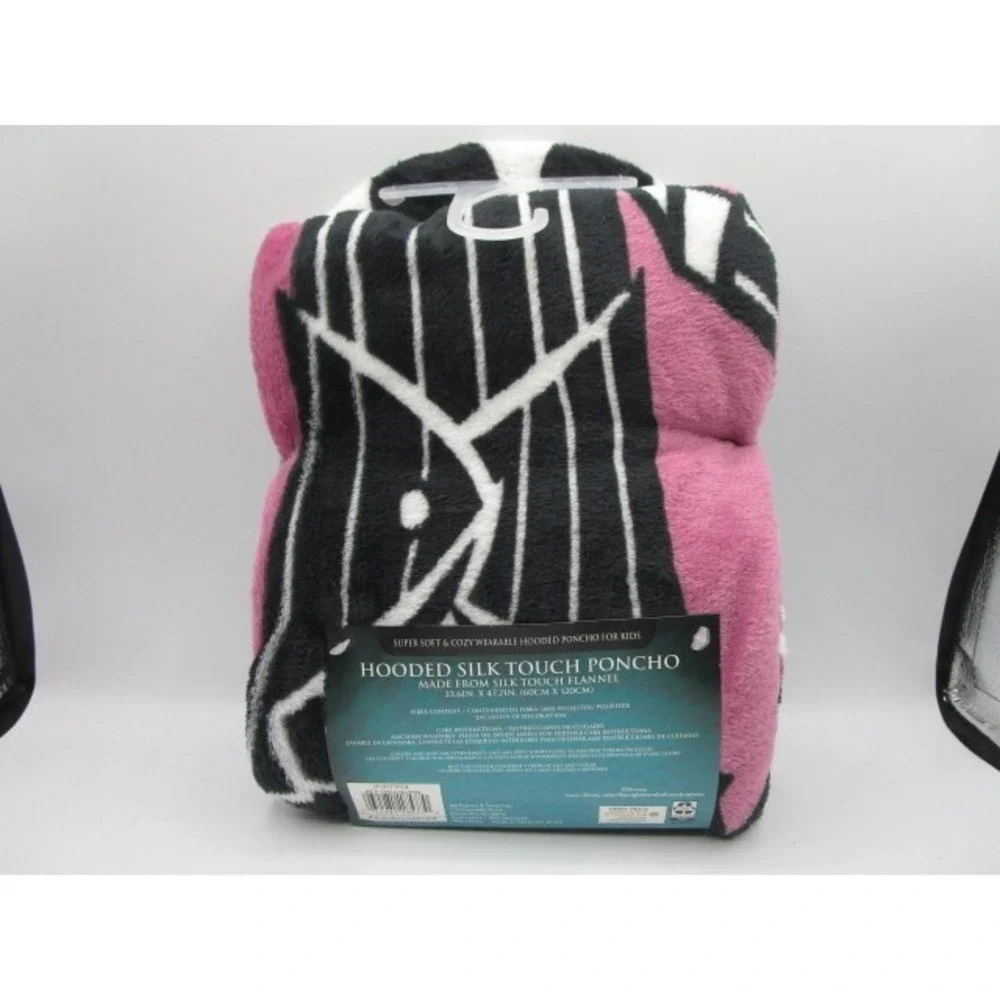 Nightmare Before Christmas Jack Silk Touch Flannel Poncho Hooded Throw 23.6